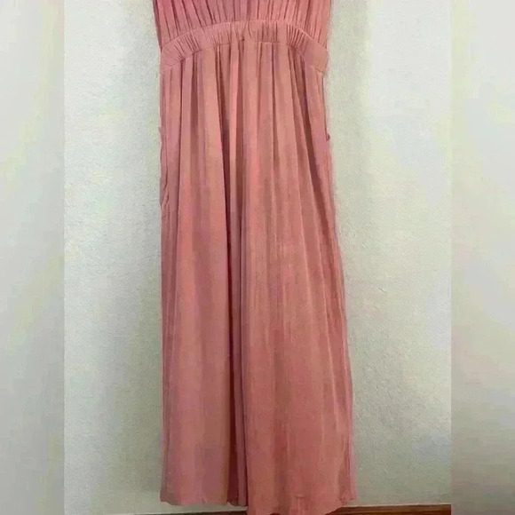 Le Lis Make Me Blush Jumpsuit Pockets Stretch Waist Tank Women's Medium - Picture 9 of 12